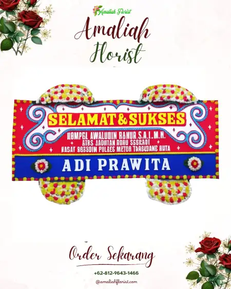 Papan Bunga Ucapan Selamat Lesanpuro